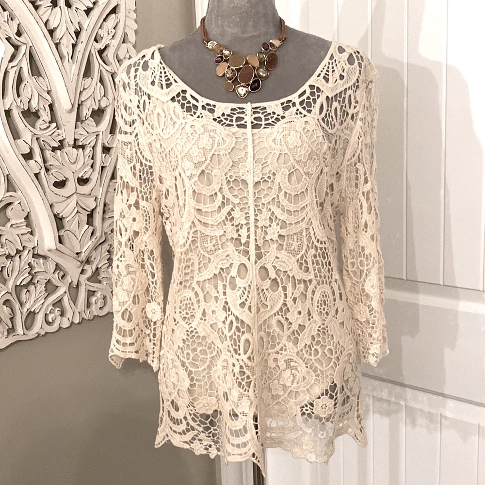 Adiva - Lace Top with Lining - Medium